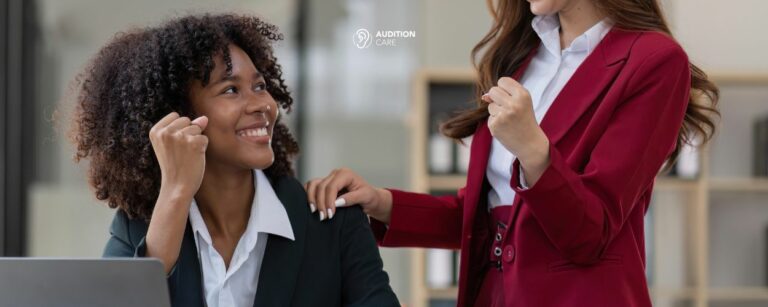 appareils auditifs au travail